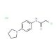 2-chloro-N-(4-pyrrolidin-1-ylphenyl)acetamide hydrochloride - chemical structure image