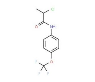 2-chloro-N-[4-(trifluoromethoxy)phenyl]propanamide - chemical structure image