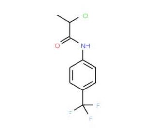 2-chloro-N-[4-(trifluoromethyl)phenyl]propanamide - chemical structure image