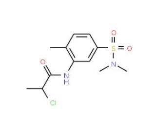 2-chloro-N-{5-[(dimethylamino)sulfonyl]-2-methylphenyl}propanamide - chemical structure image