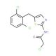 2-chloro-N-[5-(2,6-dichlorobenzyl)-1,3-thiazol-2-yl]acetamide - chemical structure image