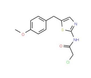 2-chloro-N-[5-(4-methoxybenzyl)-1,3-thiazol-2-yl]acetamide - chemical structure image