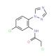 2-chloro-N-[5-chloro-2-(1H-1,2,4-triazol-1-yl)phenyl]acetamide - chemical structure image