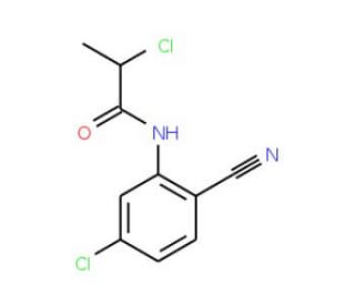 2-chloro-N-(5-chloro-2-cyanophenyl)propanamide - chemical structure image