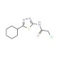 2-Chloro-N-(5-cyclohexyl-1,3,4-thiadiazol-2-yl)-acetamide - chemical structure image