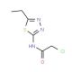 2-Chloro-N-(5-ethyl-[1,3,4]thiadiazol-2-yl)-acetamide (CAS 21521-90-4) - chemical structure image