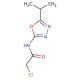 2-chloro-N-(5-isopropyl-1,3,4-oxadiazol-2-yl)acetamide - chemical structure image