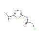 2-Chloro-N-(5-isopropyl-[1,3,4]thiadiazol-2-yl)-acetamide - chemical structure image