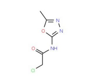 2-chloro-N-(5-methyl-1,3,4-oxadiazol-2-yl)acetamide - chemical structure image