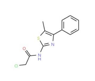 2-Chloro-N-(5-methyl-4-phenyl-thiazol-2-yl)-acetamide - chemical structure image