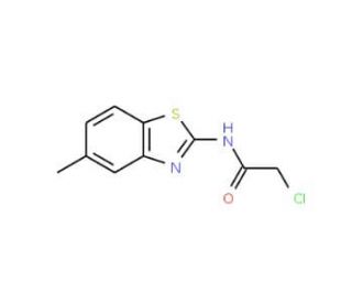2-Chloro-N-(5-methyl-benzothiazol-2-yl)-acetamide - chemical structure image