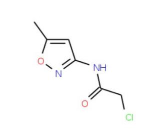 2-Chloro-N-(5-methyl-isoxazol-3-yl)-acetamide (CAS 59826-53-8) - chemical structure image
