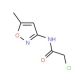 2-Chloro-N-(5-methyl-isoxazol-3-yl)-acetamide (CAS 59826-53-8) - chemical structure image