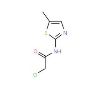 2-Chloro-N-(5-methyl-thiazol-2-yl)-acetamide - chemical structure image