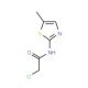 2-Chloro-N-(5-methyl-thiazol-2-yl)-acetamide - chemical structure image