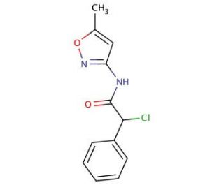 2-chloro-N-(5-methylisoxazol-3-yl)-2-phenylacetamide - chemical structure image