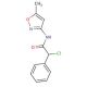 2-chloro-N-(5-methylisoxazol-3-yl)-2-phenylacetamide - chemical structure image