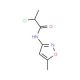 2-chloro-N-(5-methylisoxazol-3-yl)propanamide - chemical structure image