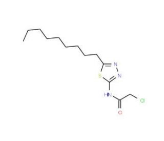 2-Chloro-N-(5-nonyl-[1,3,4]thiadiazol-2-yl)-acetamide - chemical structure image