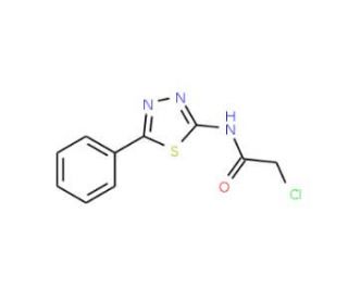 2-Chloro-N-(5-phenyl-1,3,4-thiadiazol-2-yl)-acetamide - chemical structure image