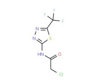 2-Chloro-N-(5-trifluoromethyl-[1,3,4]thiadiazol-2-yl)-acetamide - chemical structure image
