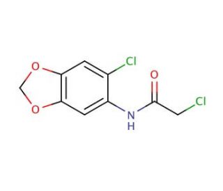 2-chloro-N-(6-chloro-1,3-benzodioxol-5-yl)acetamide - chemical structure image