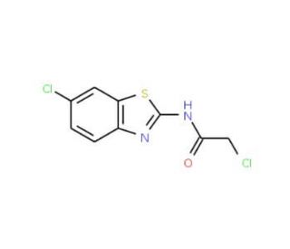 2-Chloro-N-(6-chloro-benzothiazol-2-yl)-acetamide - chemical structure image