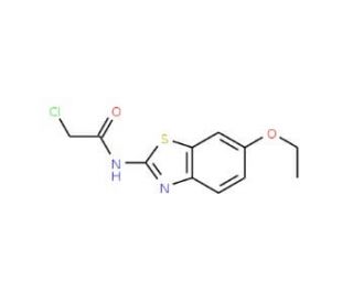 2-Chloro-N-(6-ethoxy-benzothiazol-2-yl)-acetamide (CAS 3268-74-4) - chemical structure image