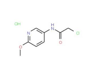 2-chloro-N-(6-methoxypyridin-3-yl)acetamide hydrochloride (CAS 36145-27-4) - chemical structure image