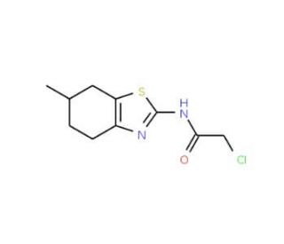 2-Chloro-N-(6-methyl-4,5,6,7-tetrahydro-benzothiazol-2-yl)-acetamide (CAS 650592-73-7) - chemical structure image