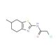 2-Chloro-N-(6-methyl-4,5,6,7-tetrahydro-benzothiazol-2-yl)-acetamide (CAS 650592-73-7) - chemical structure image