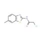 2-Chloro-N-(6-methyl-benzothiazol-2-yl)-acetamide (CAS 3174-15-0) - chemical structure image
