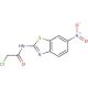 2-Chloro-N-(6-nitro-benzothiazol-2-yl)-acetamide - chemical structure image