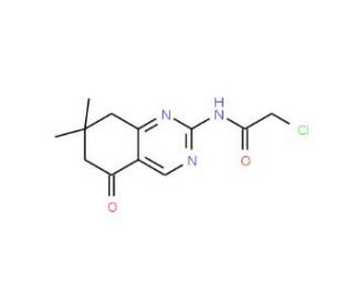 2-Chloro-N-(7,7-dimethyl-5-oxo-5,6,7,8-tetrahydroquinazolin-2-yl)acetamide - chemical structure image