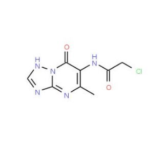 2-Chloro-N-(7-hydroxy-5-methyl-[1,2,4]triazolo-[1,5-a]pyrimidin-6-yl)-acetamide - chemical structure image