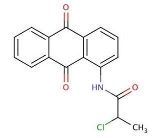 2-Chloro-N-(9,10-dioxo-9,10-dihydro-anthracen-1-yl)-propionamide - chemical structure image