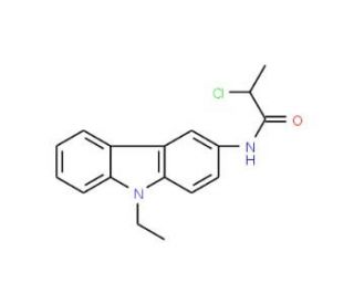 2-chloro-N-(9-ethyl-9H-carbazol-3-yl)propanamide - chemical structure image