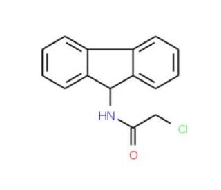 2-chloro-N-9H-fluoren-9-ylacetamide - chemical structure image