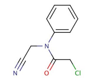 2-chloro-N-(cyanomethyl)-N-phenylacetamide - chemical structure image