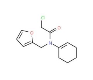 2-chloro-N-cyclohex-1-en-1-yl-N-(2-furylmethyl)acetamide - chemical structure image