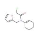 2-chloro-N-cyclohex-1-en-1-yl-N-(2-furylmethyl)acetamide - chemical structure image