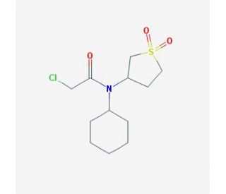 2-chloro-N-cyclohexyl-N-(1,1-dioxidotetrahydrothien-3-yl)acetamide - chemical structure image