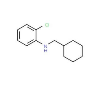 2-Chloro-N-(cyclohexylmethyl)aniline - chemical structure image