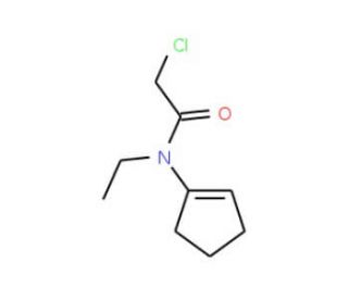2-chloro-N-cyclopent-1-en-1-yl-N-ethylacetamide - chemical structure image