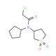 2-chloro-N-cyclopentyl-N-(1,1-dioxidotetrahydrothien-3-yl)acetamide - chemical structure image