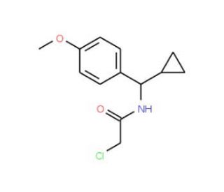2-chloro-N-[cyclopropyl(4-methoxyphenyl)methyl]acetamide - chemical structure image