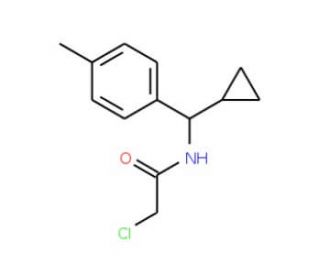 2-chloro-N-[cyclopropyl(4-methylphenyl)methyl]acetamide - chemical structure image