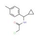2-chloro-N-[cyclopropyl(4-methylphenyl)methyl]acetamide - chemical structure image