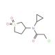 2-chloro-N-cyclopropyl-N-(1,1-dioxidotetrahydrothien-3-yl)acetamide - chemical structure image