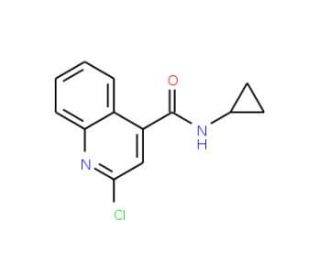 2-chloro-N-cyclopropylquinoline-4-carboxamide - chemical structure image